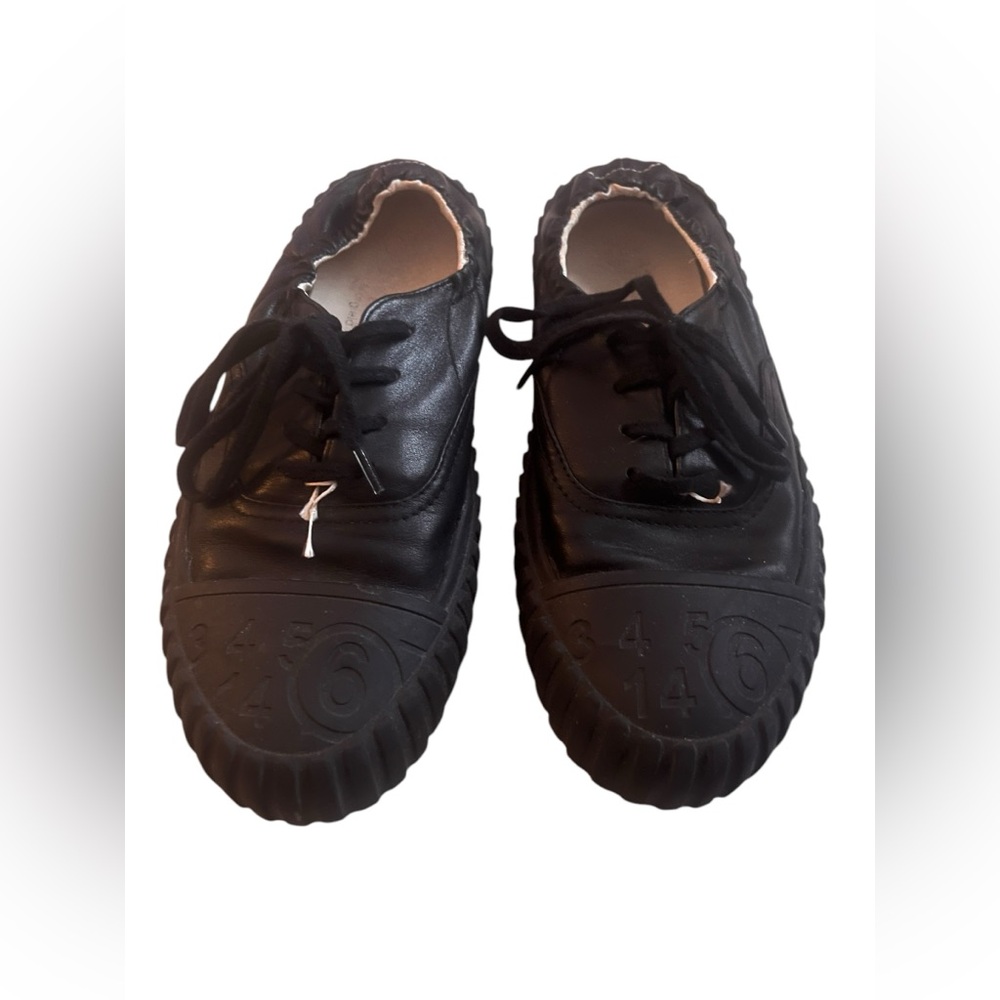 MM6 Maison Martin Margiela Black Lace-Up Quilted Sneakers